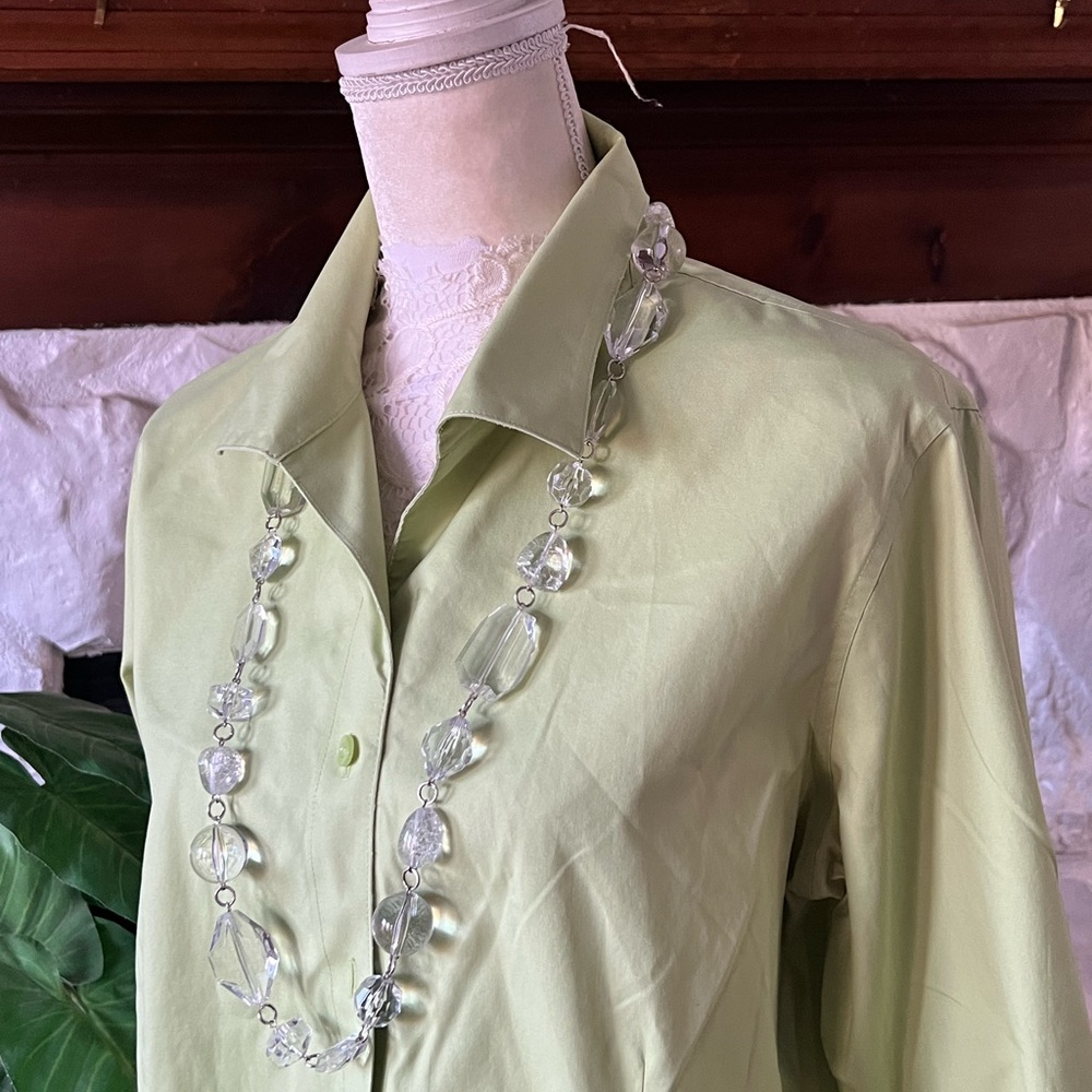 Talbots Clear Beaded Chunky Necklace